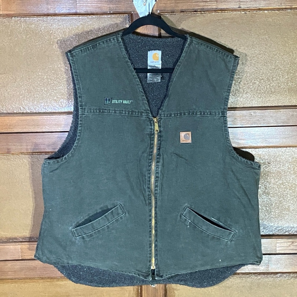 Vintage Carhartt Sage Green Vest